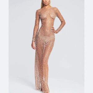 Retrofete Vinci Dress Silver/Nude